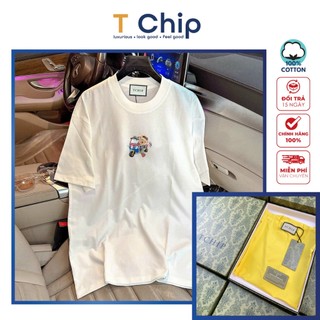 (Full Box) Áo thun tay lỡ form rộng TChip Mã H244 - Áo thun nam nữ cổ tròn unisex nhiều màu lựa chọn Oversize in hình