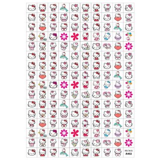 10 tờ sticker khen thưởng MÈO KITTY 65k - 159 Stick/ tờ - Mã A02-10