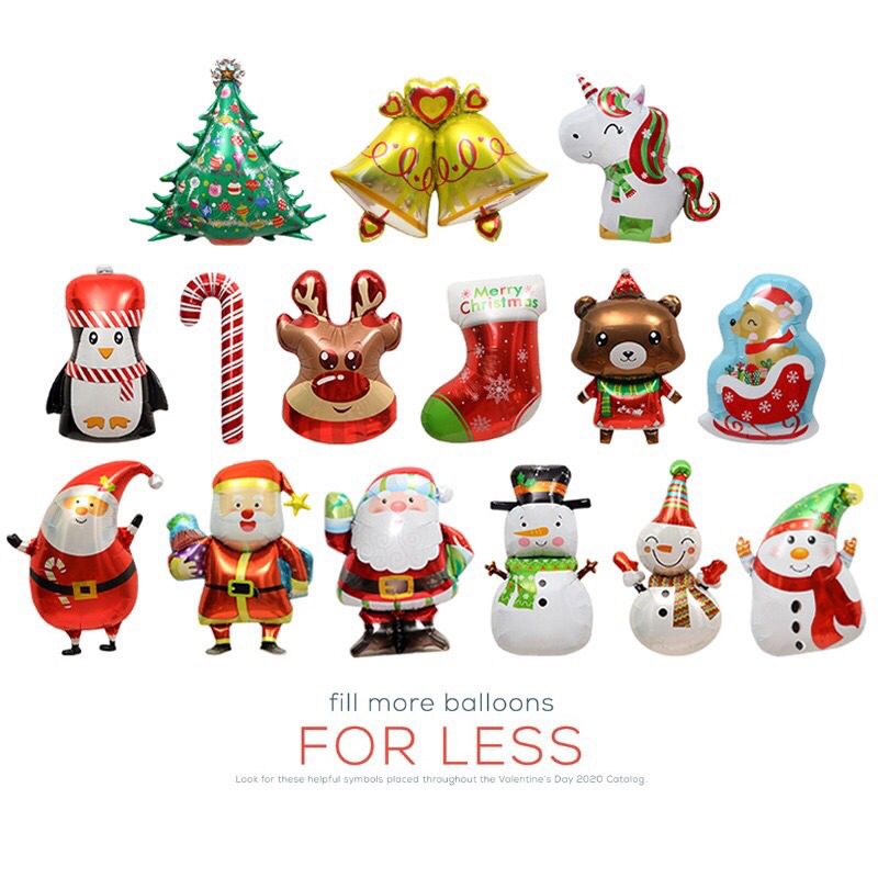 Bong Bóng Noel / Giáng Sinh Có Cây Cầm