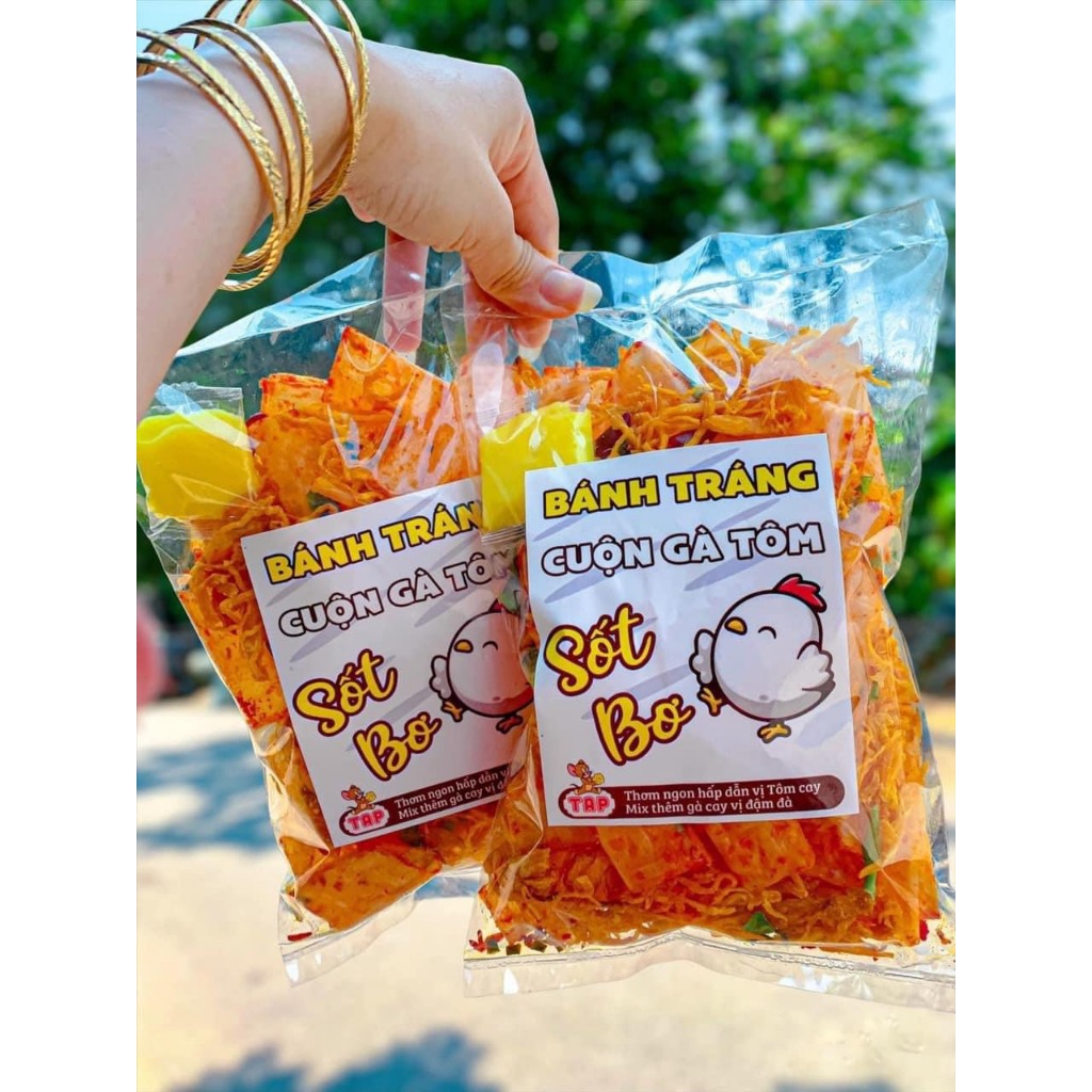 Bánh tráng cuộn sate mix vị, Cuộn tôm gà  sốt bơ, cuộn mực sốt me, cuộn bò sate gói 200gr siêu ngon - Thèm Gì cũng có