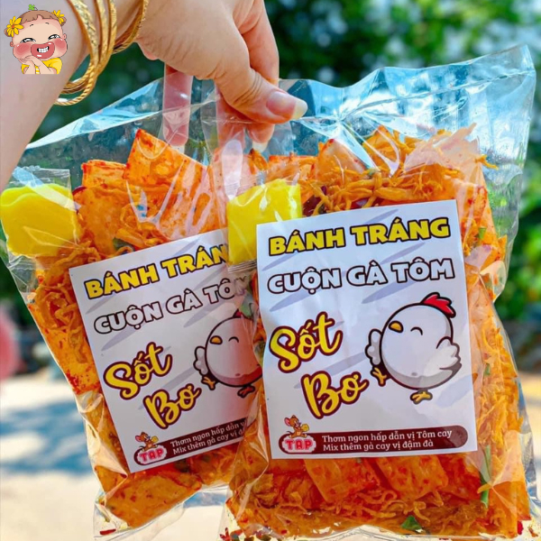 Bánh tráng cuộn sate mix vị, Cuộn tôm gà  sốt bơ, cuộn mực sốt me, cuộn bò sate gói 200gr siêu ngon - Thèm Gì cũng có