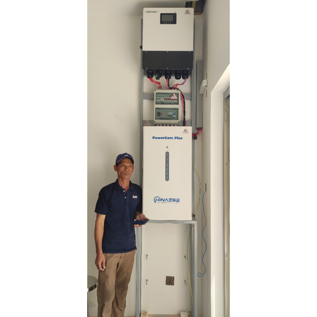 Pin Lithium HinaESS PowerGem Plus 14.3kWh. Bảo Hành 10 Năm Với LuxPower Inverter
