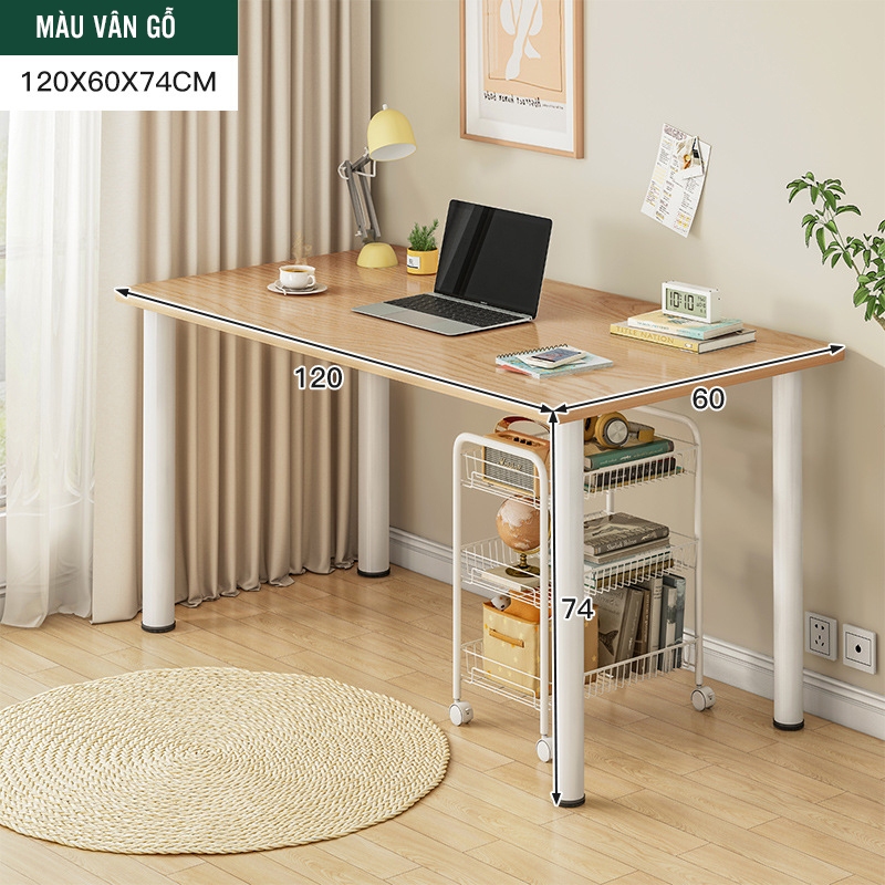 Bàn làm việc, bàn học decor phòng phong cách Hàn chính hãng - GM62