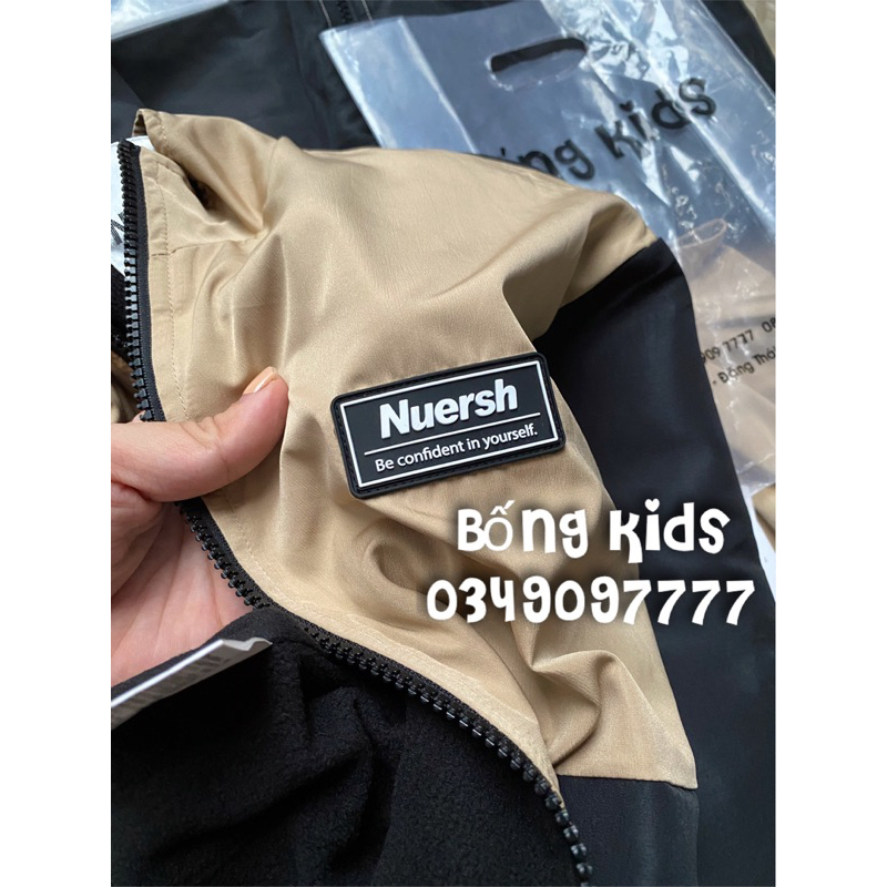 Áo Khoác Gió Bé Trai Khoá Tròn Lót Nỉ Xuất Nhật