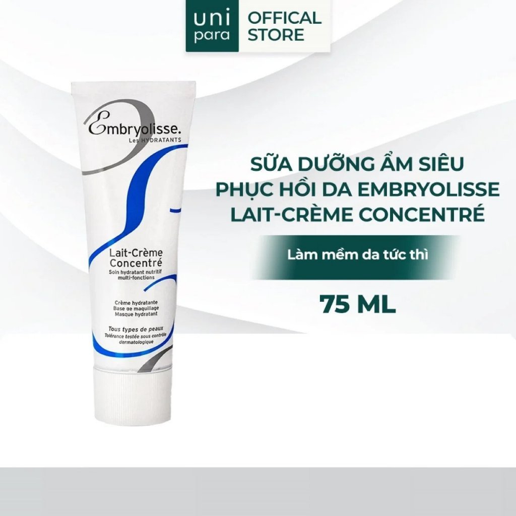 Sữa Dưỡng Ẩm Siêu Phục Hồi Embryolisse Lait Creme Concentre 75ml