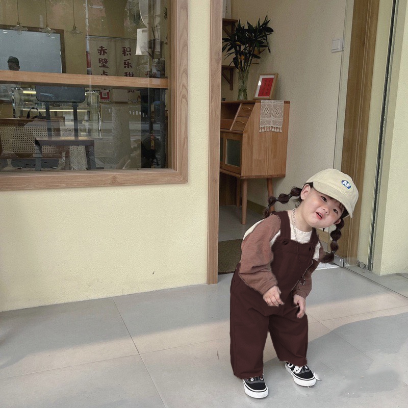 - TE471 Yếm quần kaki cho bé trai bé gái Hokiha Kids, yếm chất kaki mềm, không kèm áo size từ 8-14kg