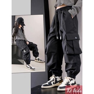   XẢ HÀNG  Quần túi hộp Jogger cho bé gái bé trai phối đồ đi chơi phong cách size 13-60kg chất kaki mềm mại 