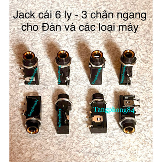 Jack Cắm Nhựa Mono lổ 6.35mm Chuyển Đổi Cho Đàn Guitar loại Tốt.