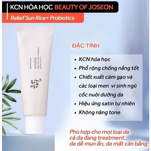 Kem chống nắng Beauty of Joseon Relief Sun: Rice + Probiotics 50ml