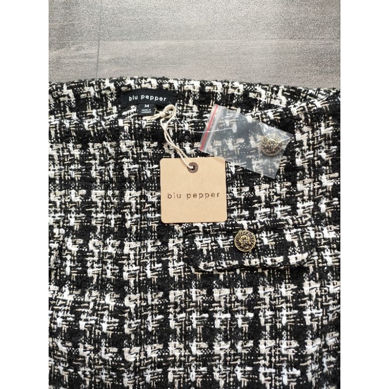 Chân váy dạ Blu.pepper - dư xịn