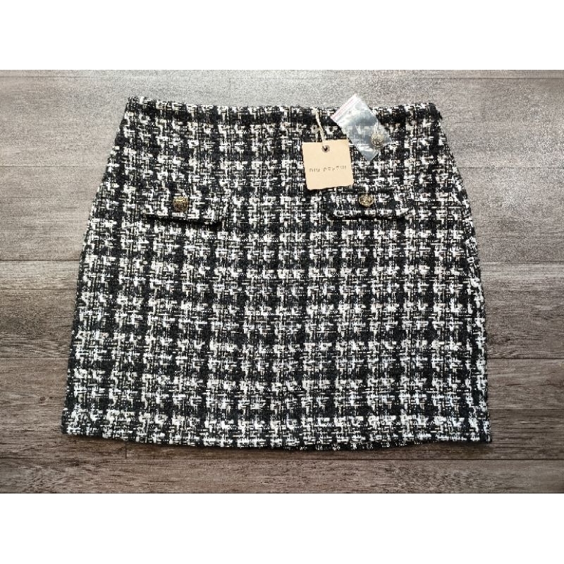 Chân váy dạ Blu.pepper - dư xịn