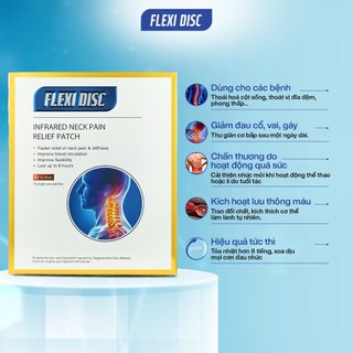 [Cổ] Túi 2 miếng dán hồng ngoại giảm đau cổ Flexi Disc - Hàng nội địa Trung, giảm đau nhanh chóng