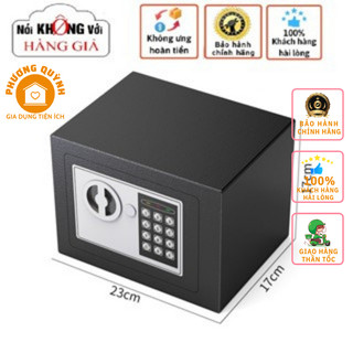Két sắt điện tử chống cháy mini, két điện tử mini gia đình 17E