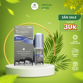  Xịt Mọc Tóc Tugain Men Solution Minoxidil 5% Finasteride Giúp Tóc Mọc Nhanh An Toàn Hiệu Quả 60ml 