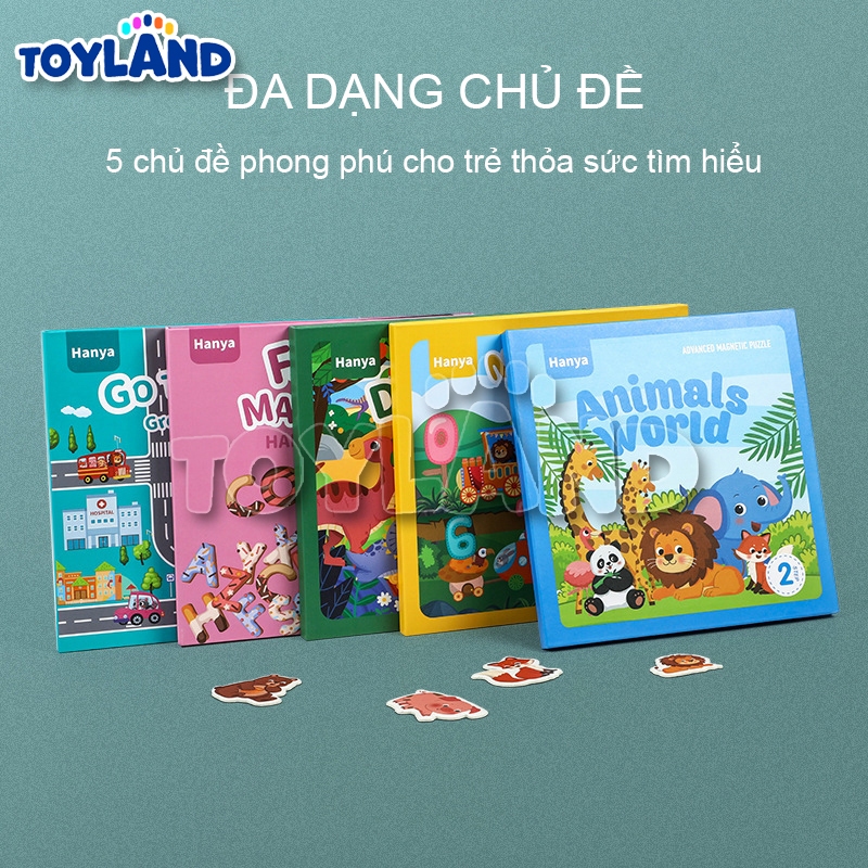 Đồ Chơi Giáo Dục Montessori Ghép Hình Nam Châm TOYLAND Nhiều Chủ Đề Thú Vị Cho Trẻ Học Tập
