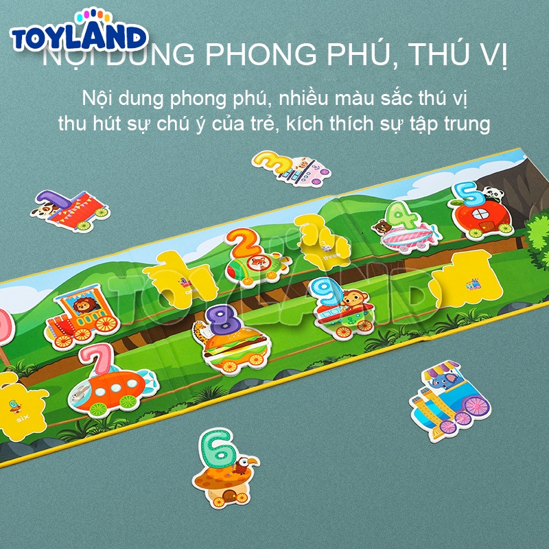 Đồ Chơi Giáo Dục Montessori Ghép Hình Nam Châm TOYLAND Nhiều Chủ Đề Thú Vị Cho Trẻ Học Tập