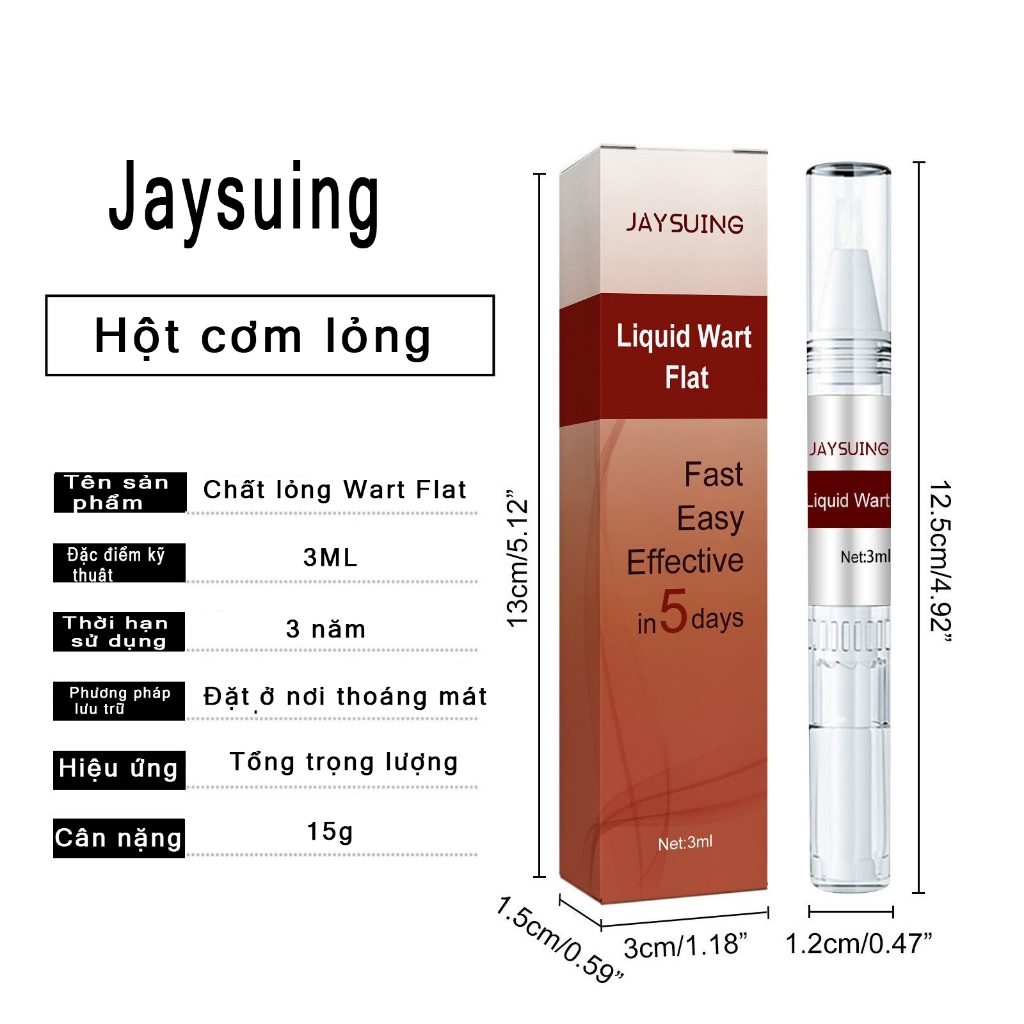 Kem Tẩy Nốt Ruồi Loại Bỏ Mụn Cóc, Mụn Cơm, Mụn Thịt, Mụn Cóc Jaysuing - Kem Jaysuing Sạch Mụn Thịt Dư Không Sẹo Tại Nhà