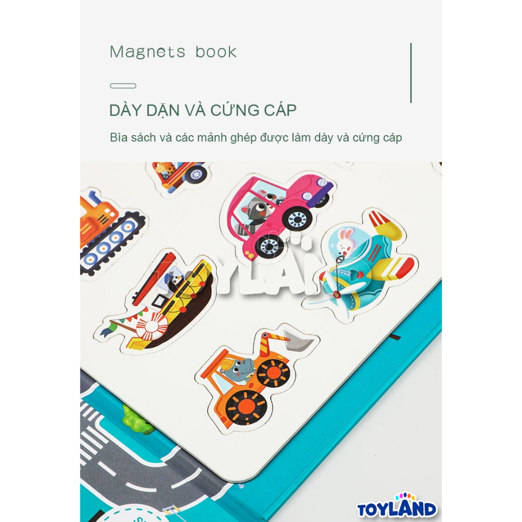 Đồ Chơi Giáo Dục Montessori Ghép Hình Nam Châm TOYLAND Nhiều Chủ Đề Thú Vị Cho Trẻ Học Tập