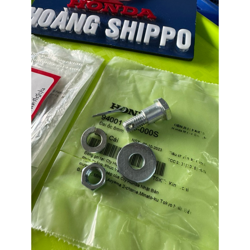 Ốc bắt đũa gấp chính hãng 5 chi tiết (gắn wave nhỏ alpha zx thái110 s100 a100 Rs