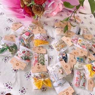 Set kẹp tóc vải handmade vải vintage