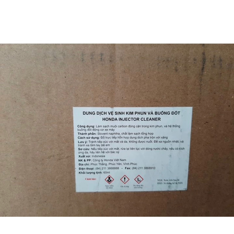 Chai súc động cơ, vệ sinh kim phun và buồng đốt xe máy honda chính hiệu Honda INJECTER-CLEANER sh ab vs rsx lead
