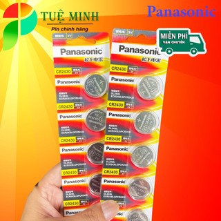 Pin panasonic cr2430 3v, pin khóa xe, pin smart thông minh cr2430