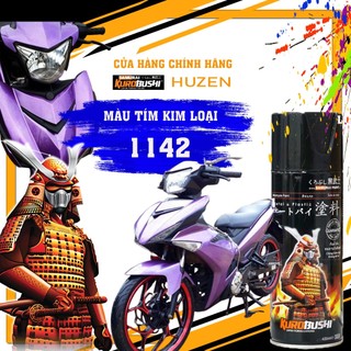 Sơn samurai màu 1142 tím ánh kim - huzen việt nam