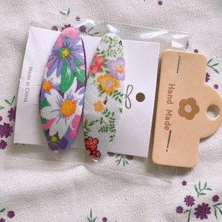 Set kẹp tóc vải handmade vải vintage ( made by Huong)