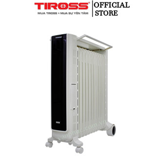 Máy sưởi dầu Tiross 11 thanh TS9212 có hẹn giờ, giá phơi, điều khiển, 2200W - Bảo hành 12 Tháng