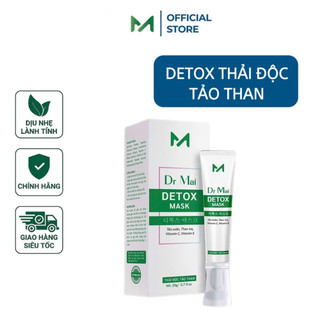 Detox Mask Dr Mai thải độc tảo than, giúp da trắng sáng mịn màng