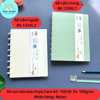 𝐒𝐨̂̉ 𝐥𝐨̀ 𝐱𝐨 𝐧𝐚̂́𝐦 bìa nhựa caro khổ a5 - 200 trang mylac 1334 /1336 - đl100gms - vpp diệp lạc sỉ