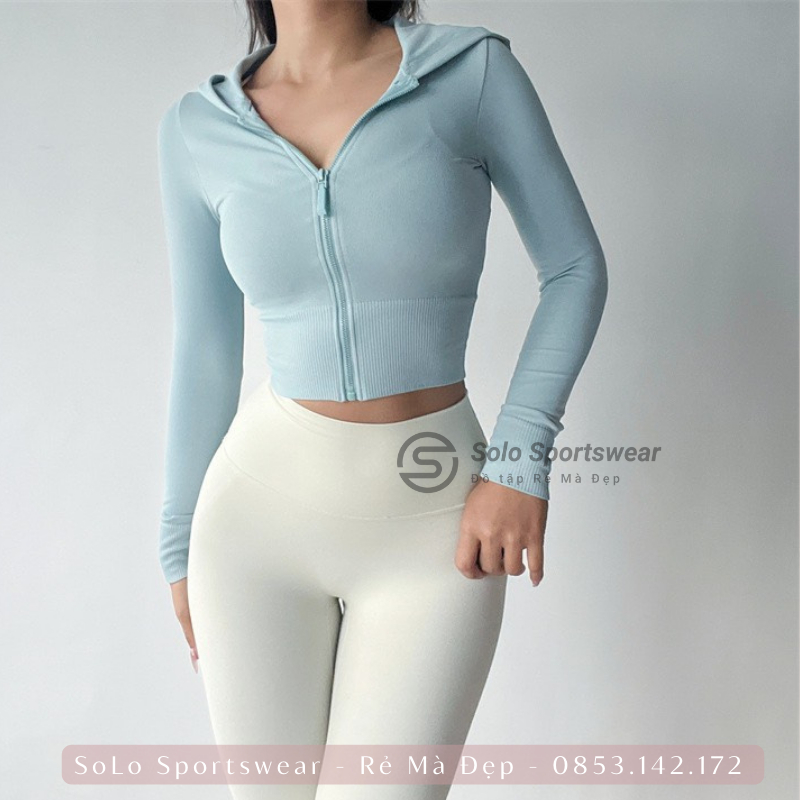 Áo khoác Ôm Body Chống Nắng Thể Thao Nữ Tập Gym Yoga Thun Cực Mềm Mịn Thoáng Mát Siêu Tôn Dáng 𝑮𝒀𝑴𝑺𝑻𝑶𝑹𝑬 507