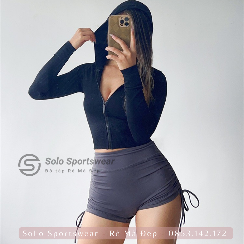 Áo khoác Ôm Body Chống Nắng Thể Thao Nữ Tập Gym Yoga Thun Cực Mềm Mịn Thoáng Mát Siêu Tôn Dáng 𝑮𝒀𝑴𝑺𝑻𝑶𝑹𝑬 507