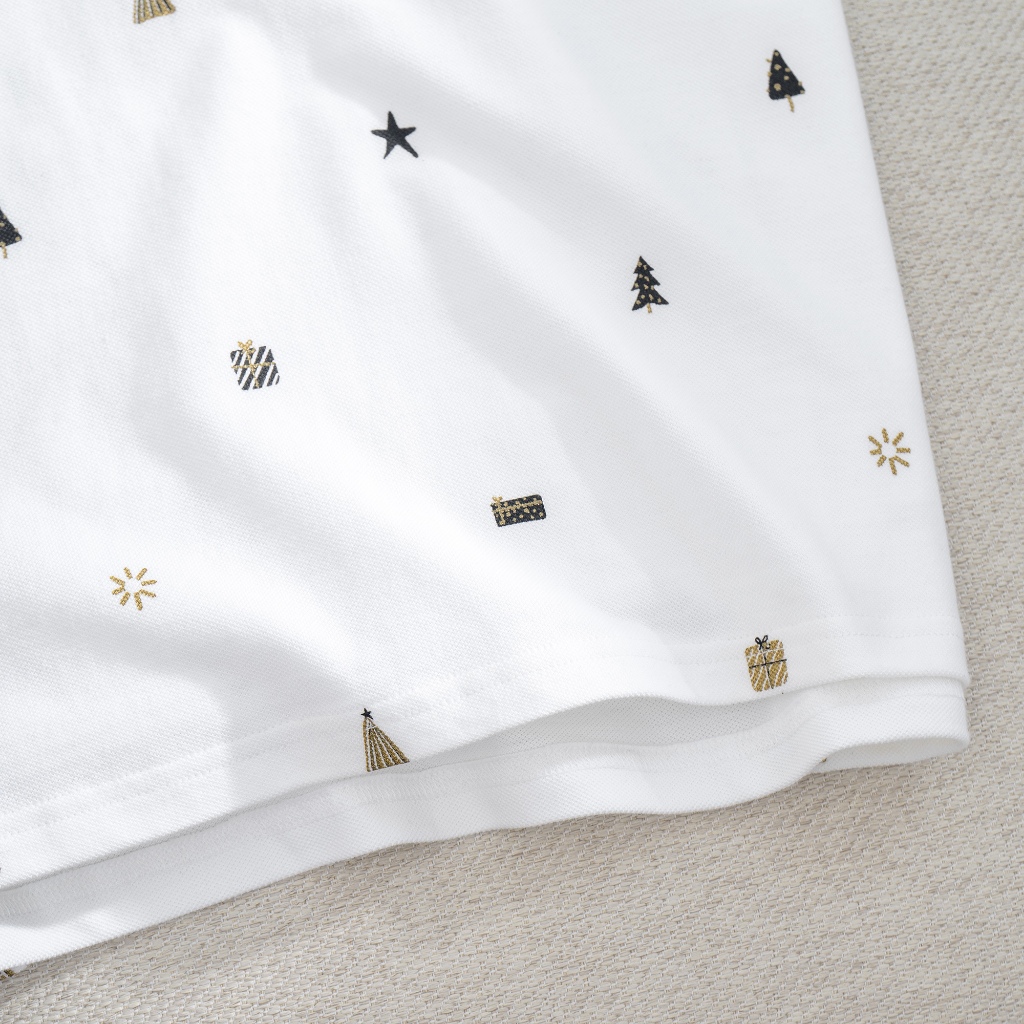 Áo Thun Nam Cao Cấp Polo In Icon Christmas BY COTTON NEW 2023