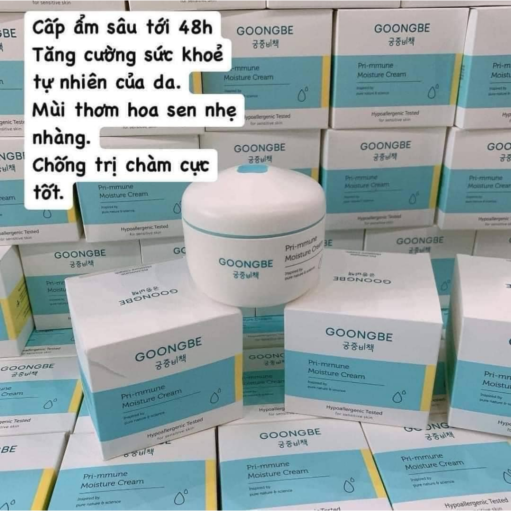 Kem dưỡng ẩm GOONGBE Pri-mmune Moisture Cream 180ml - Hàng Hàn Quốc
