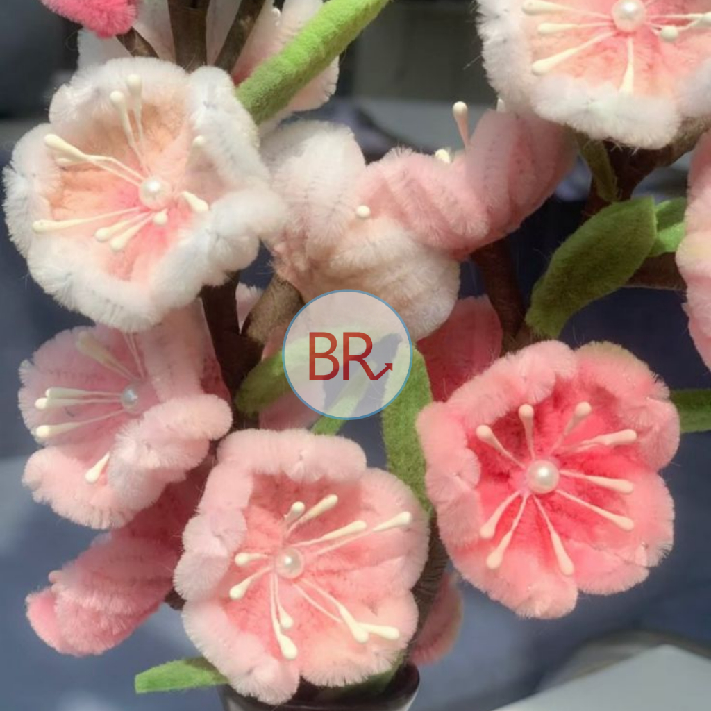 Set 15 tép nhụy hoa giả 300 sợi phụ kiện làm hoa handmade - Nhụy bột giọt nước làm hoa mai đào hoa vải cài áo DIY 02081