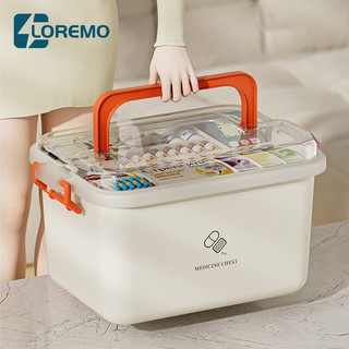 Hộp Đựng Thuốc Sơ Cứu Cỡ Lớn Đa Năng Tiện Dụng Cho Gia Đình-Hộp Chia Thuốc 7 Ngày Tiện Lợi