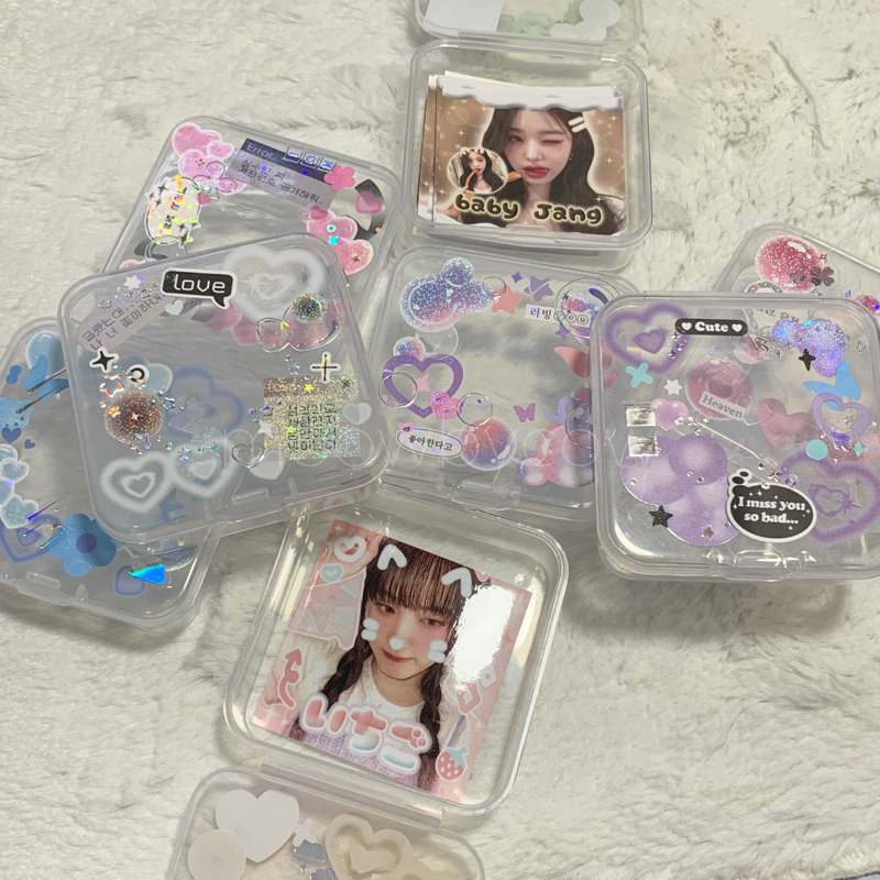 Hộp đựng sticker deco sẵn | BOX STORAGE STICKER DECO