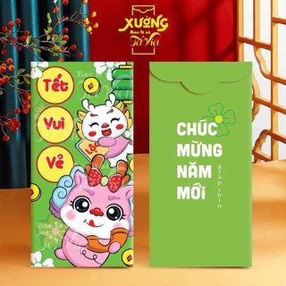 Bao lì xì tết 2024, bao lì xì hot trend 2024 tết giáp thìn