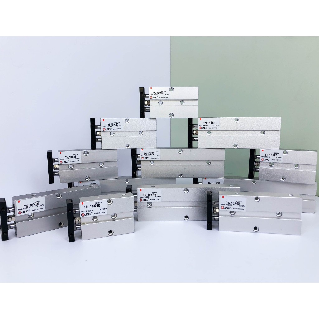 Xi lanh khí nén TN 10 - Xi lanh khí nén 2 ty TN 10 - Xi lanh khí nén thân dẹt TN 10