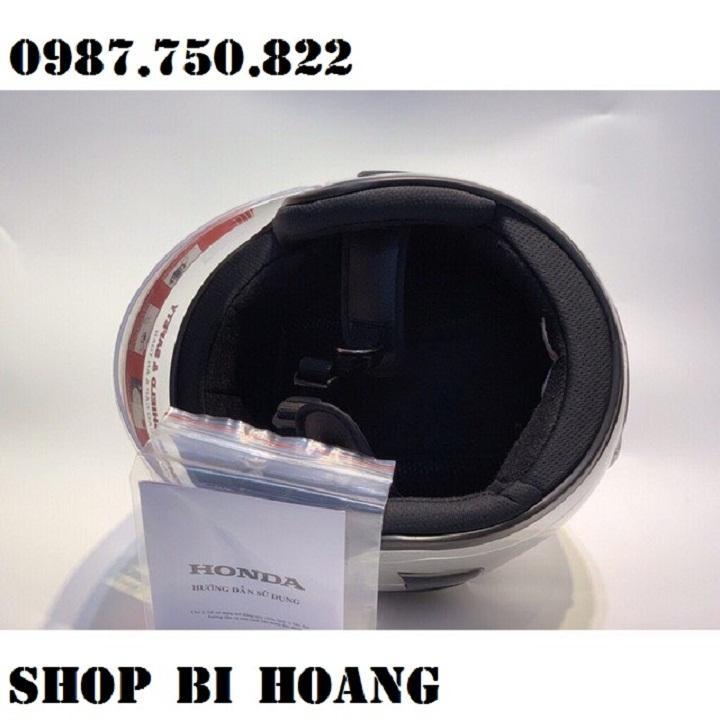 Mũ Bảo Hiểm Nam Nữ 3/4 có kính kiểu @Honda@ tem bạc