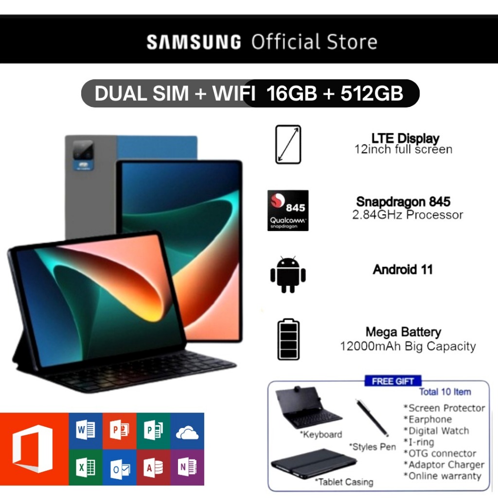 Máy Tính Bảng Samsung Galaxy Tab S | 12inch | 16GB RAM + 512GB ROM |