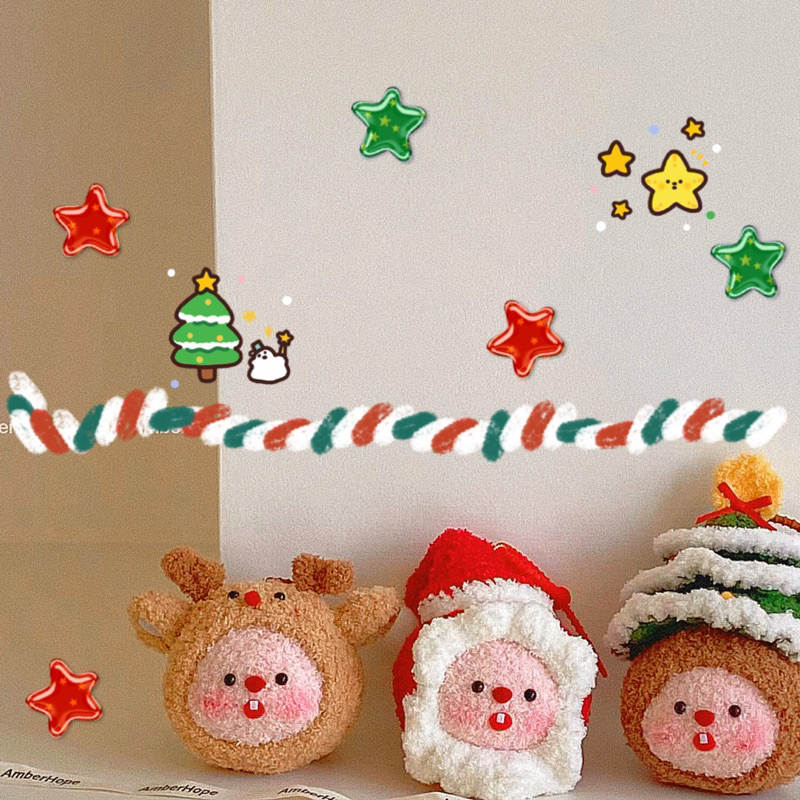 Móc Khoá Loopy Bằng Len - Móc Khoá Noel - Móc khoá Loopy Noel - Quà Giáng Sinh - Móc Khoá Christmas - Moá Khoá Handmade