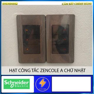 Hạt công tắc Schneider dòng Zencelo A chữ nhật
