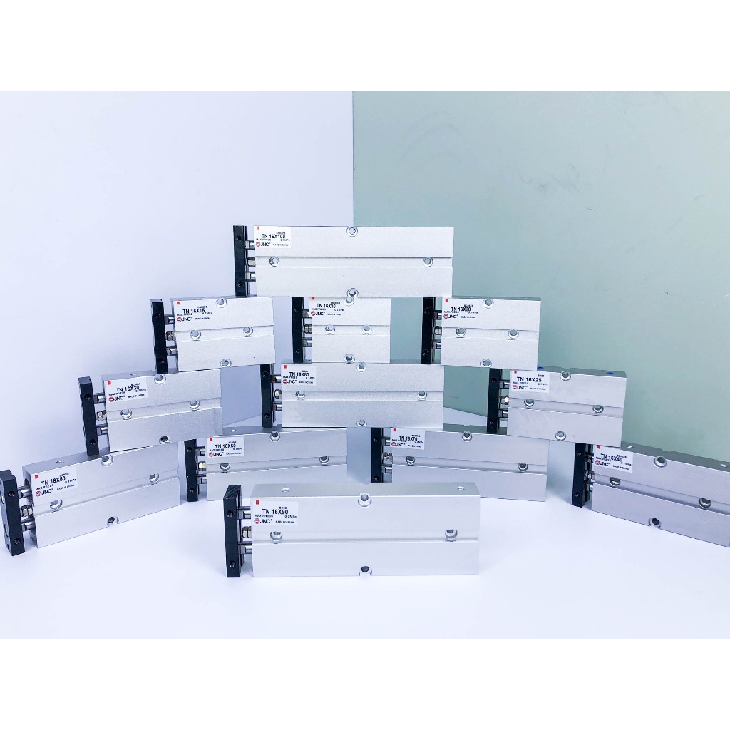 Xi lanh khí nén TN 16 - Xi lanh khí nén 2 ty TN 16 - Xi lanh khí nén thân dẹt TN 16