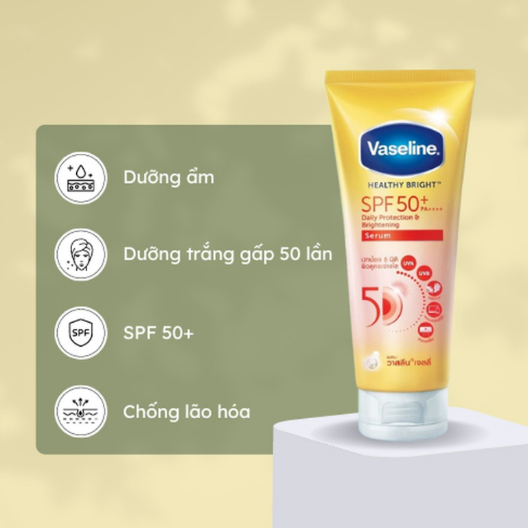 Sữa Dưỡng Thể Vaseline Healthy Bright 50X Sun + Pollution Protection Concentrated Brightening Serum