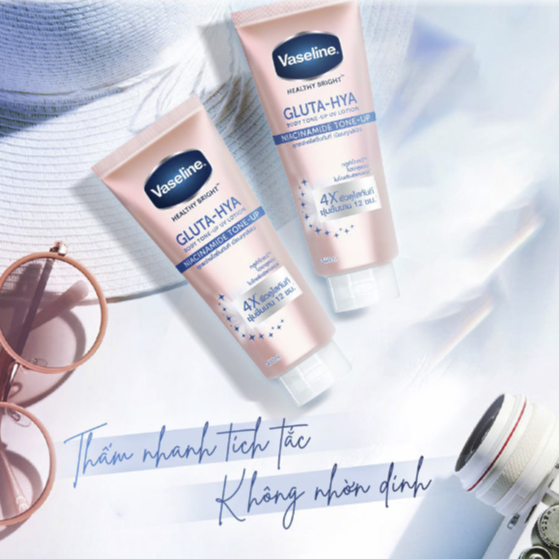 Sữa Dưỡng Thể Vaseline Healthy Bright 50X Sun + Pollution Protection Concentrated Brightening Serum
