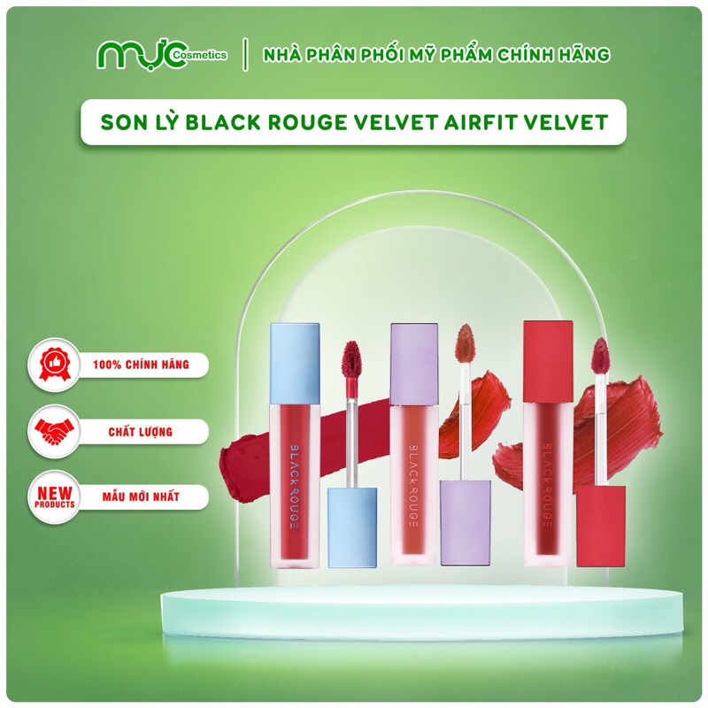 Son kem lì Black Rouge Air Fit Velvet Tint mịn môi Ver 1 A01-A07