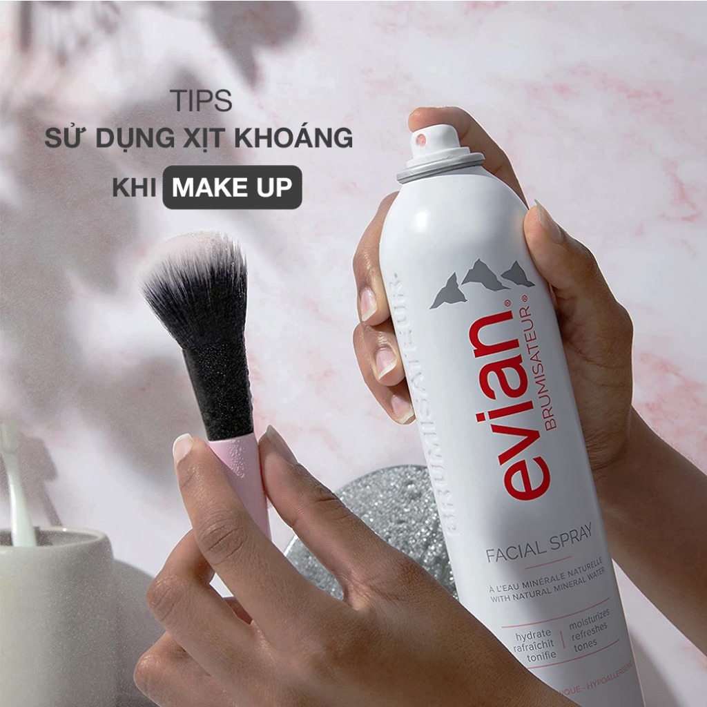 Xịt khoáng Cung Cấp Ẩm Và Làm Dịu Da Evian