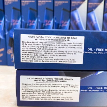 Kem Lót Kiềm Dầu Vacosi Natural Studio Oil-Free Base